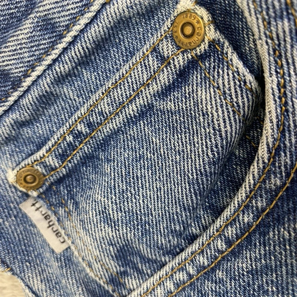 Carhartt Jeans Men 49x30 Blue Denim Big&Tall Straight Workwear Grunge VTG No Tag